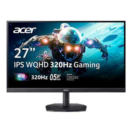 Rent to own Acer - Nitro 27” IPS WQHD 320Hz 0.5ms FreeSync Premium IPS Gaming Monitor with HDR (Display Port, HDMI) - Black