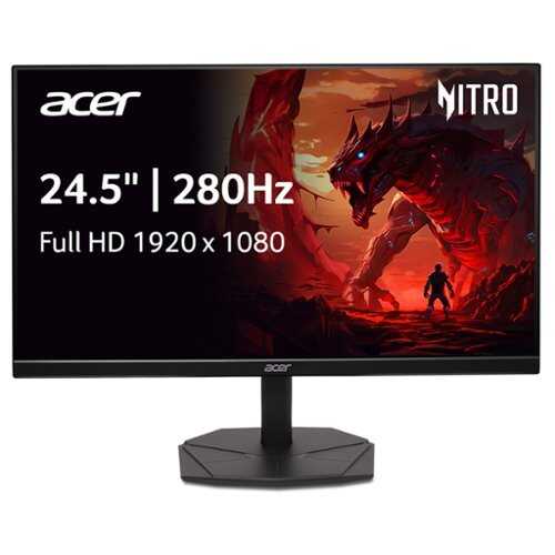 Rent to own Acer - Nitro 24.5” FHD 1080P 280Hz 1ms FreeSync Premium Gaming Monitor with HDR (DisplayPort, HDMI) - Black