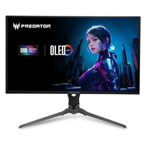 Rent to own Acer - Predator X32 31.5” OLED 4K UHD 165Hz 0.03ms FreeSync Premium Pro Gaming Monitor (Display Port, HDMI) - Black
