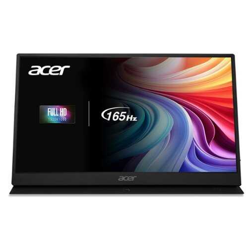 Rent to own Acer - Nitro 15.6" FHD 165Hz FreeSync IPS Portable Gaming Monitor (USB Type-C, Mini HDMI & Audio Out) - Black