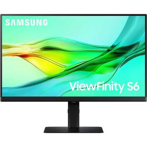 Rent to own Samsung - 27" ViewFinity S6 (S60D) QHD HDR10 High Resolution Monitor (DisplayPort, HDMI, USB) - Black