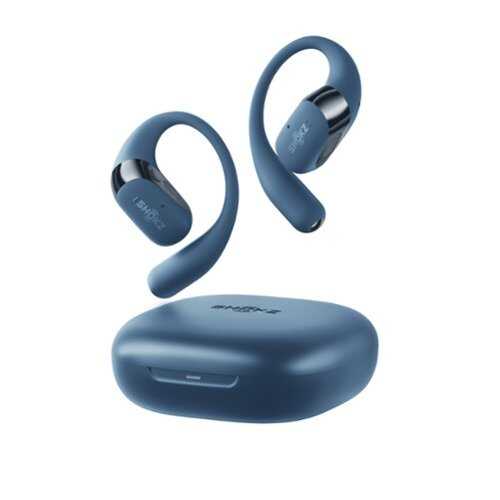 Rent to own Shokz - OpenFit 2+ Open-Ear True Wireless Bluetooth Earbuds - Stone Blue