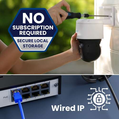Rent to own Reolink - 8 - Channel, 4 - Bullet 1 - Pan Tilt Auto Track Camera Indoor/Outdoor 4K+ 12MP PoE 2TB NVR Security Surveillance System - White