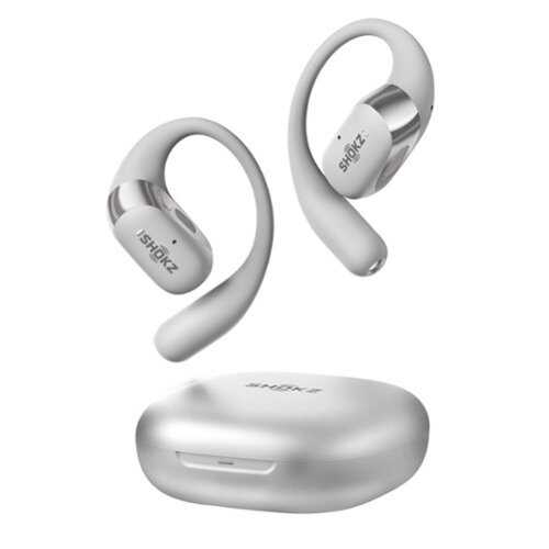 Rent to own Shokz - OpenFit 2+ Open-Ear True Wireless Bluetooth Earbuds - Grey