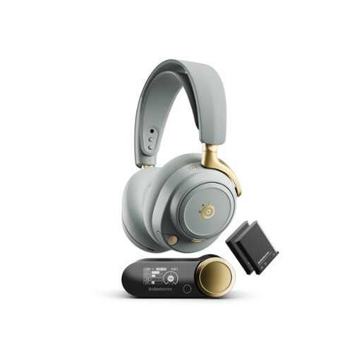 Rent to own SteelSeries - Arctis Nova Elite Wireless Over-The-Ear Multi Gaming Headset for PC,PS5, Xbox one and Series S/X, Switch, Switch 2 - Sage Gold