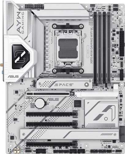 Rent to own ASUS - X870 AYW GAMING (Socket AM5) AMD X870 ATX DDR5 Wi-Fi 6 AX Motherboard - White