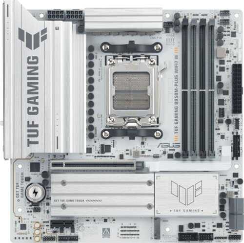 Rent to own ASUS - TUF Gaming B850M-PLUS (Socket AM5) AMD B850 Micro-ATX Wi-Fi 7 BE Motherboard - White