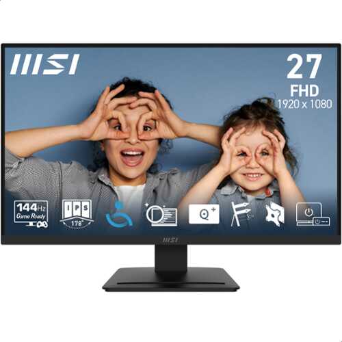 Rent to own MSI - PRO MP273L E14 27" IPS LCD FHD 144Hz 1ms Free Sync Monitor, HDR Ready (HDMI,VGA port ) - Matte Black
