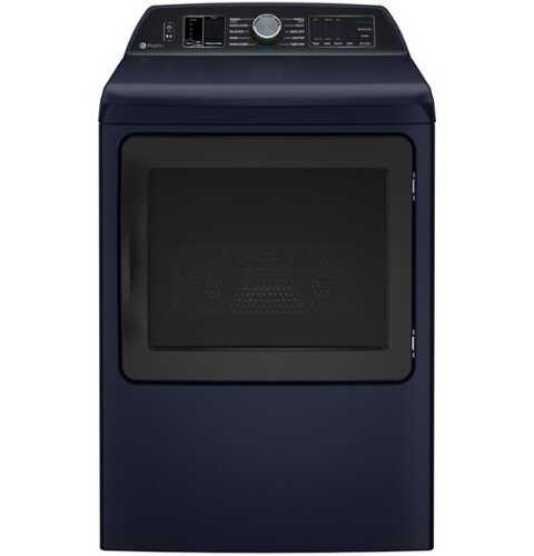 Rent to own GE Profile - 7.3 Cu. Ft. Smart Gas Dryer with Steam and Tangle Control - Sapphire Blue