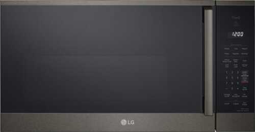 Rent to own LG - 1.8 Cu. Ft. Over-the-Range Smart Microwave with Sensor Cooking and EasyClean - Black Stainless Steel