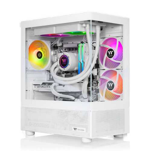 Rent to own Thermaltake - LCGS View u2670S-170 Gaming Desktop Intel Core Ultra 7, 32GB RGB Memory, NVIDIA GeForce RTX 5070, 1TB SSD NVMe M.2, WiFi - White