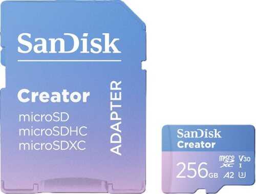 Rent to own SANDISK - Creator 256GB microSD Card UHS-I with Adapter