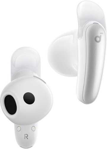 Rent to own Soundcore - by Anker Liberty Buds Semi-In-Ear Adaptive Noise Cancelling Bluetooth Wireless Earbuds - White