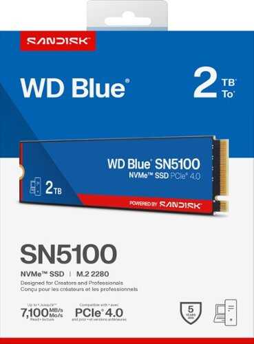 Rent to own WD - Blue SN5100 2TB Internal SSD PCIe Gen 4 x4 NVMe