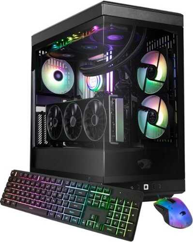 Rent to own iBUYPOWER - Y40 PRO Gaming Desktop PC -AMD Ryzen 9 7900X, NVIDIA GeForce RTX 5080 16GB, 32GB DDR5 RGB,2TB NVMe SSD - Black