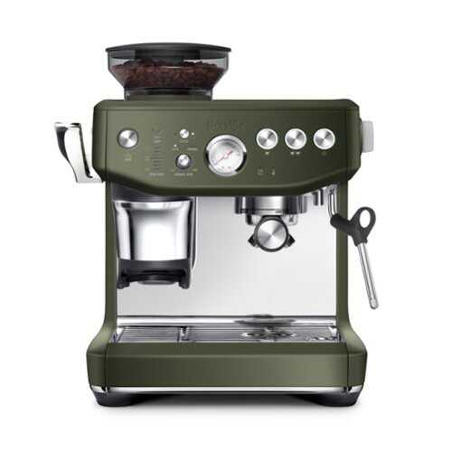 Rent to own Breville - the Barista Express Impress Espresso Machine - Olive Tapenade