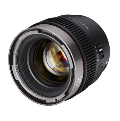 Rent to own Rokinon - CINE AF 75mm T1.9 Lens for Sony FE (E-mount) - Black