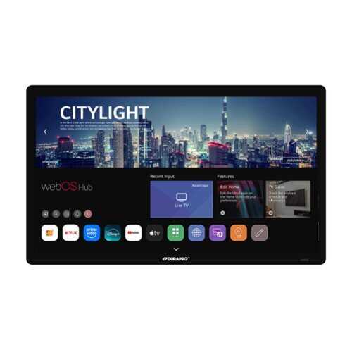 Rent to own DuraPro - 75" Partial Sun Smart Series 4K UHD webOS Impact-Resistant Waterproof Smart Outdoor TV with Mount (2025)