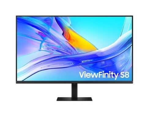 Rent to own Samsung - 37" ViewFinity S8 (S80UD) 4K UHD HDR10 Monitor with Ergonomic Stand (DisplayPort, HDMI, USB-C) - Black
