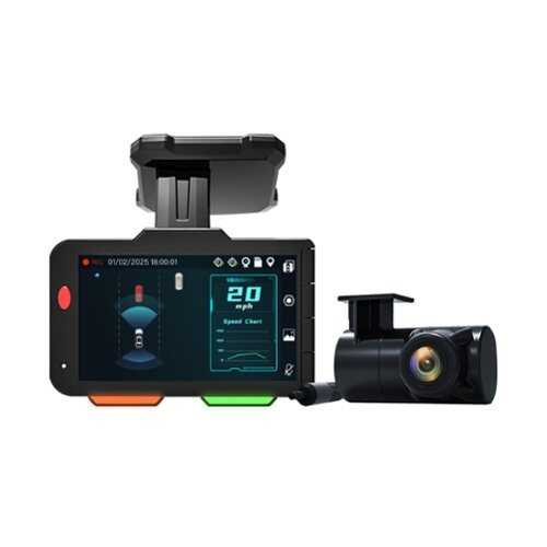 Rent to own VOXX ADAS - 4K Dual View AI Powered Dash Cam with GPS and WiFi Works With Apple/Android - Black