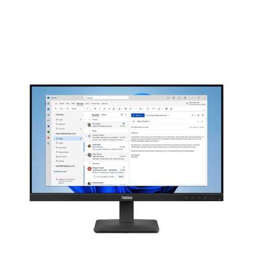 Rent to own Lenovo - ThinkVision 23.8" IPS LED FHD 100hz Monitor (HDMI, VGA) - Raven Black