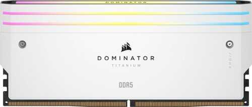 Rent to own CORSAIR - DOMINATOR TITANIUM 64GB (2 x 32GB) DDR5 6000 CL30-36-36-76 1.40V Intel XMP & AMD EXPO - White
