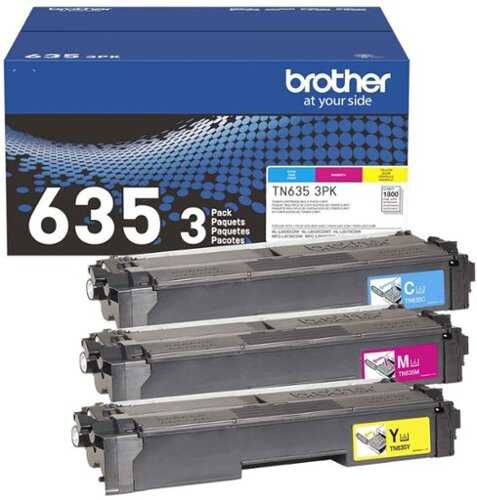 Rent to own Brother - Genuine TN635 3PK 3-Pack of Standard Yield Cyan, Magenta, and Yellow Toner Cartridges - Cyan/Magenta/Yellow