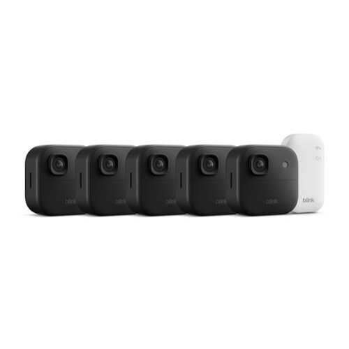 Rent to own Blink - Outdoor 2K+ 2K video resolution, Color night vision, Two-way audio with noise cancellation, Smart detection - 5CAM - Black