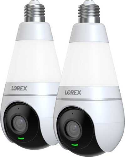 Rent to own Lorex - 2K Wi-Fi Smart Lightbulb Camera (2-Pack) - White