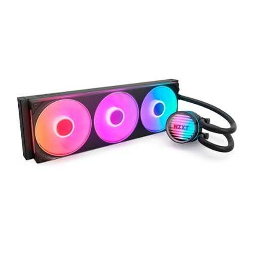 Rent to own NZXT - Kraken Core RGB 360mm Radiator Liquid Cooler (1 x 360mm Single-Frame Fan) with RGB Pump Cap - Black