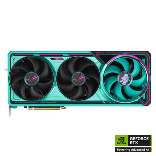 Rent to own ASUS - ROG Astral NVIDIA GeForce RTX 5080 OC Edition 16GB GDDR7 PCI Express 5.0 Graphics Card - Hatsune Miku Edition