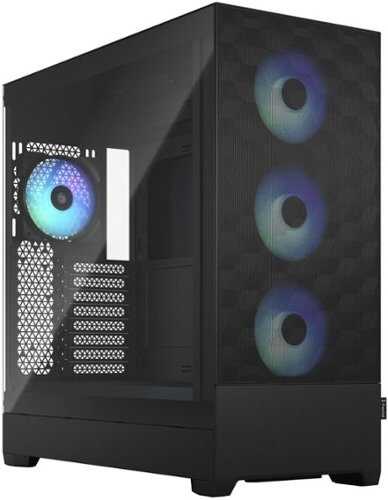 Rent to own Fractal Design - Pop XL Air EATX, ATX, microATX, Mini-ITX RGB Black Chassis Tempered Glass Clear Tint Mid Tower PC Case - Black
