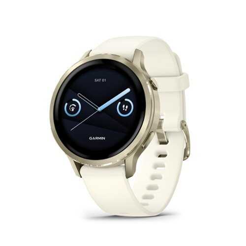 Rent to own Garmin - Venu 4 GPS Smartwatch 41 mm Fiber-reinforced polymer - Lunar Gold - (2025)