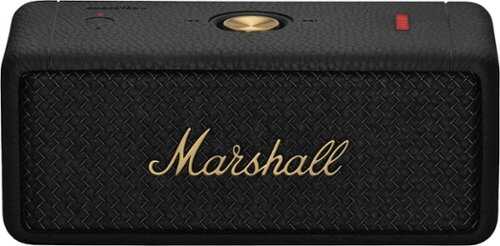 Rent to own Marshall - Emberton II Portable Bluetooth Speaker with Rugged Waterproof and Dustproof Design - Black/Brass