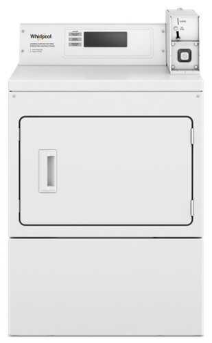 Rent to own Whirlpool - 7.4 Cu. Ft. Commercial Gas Dryer with Factory Installed Coin Drop & Coin Box - White