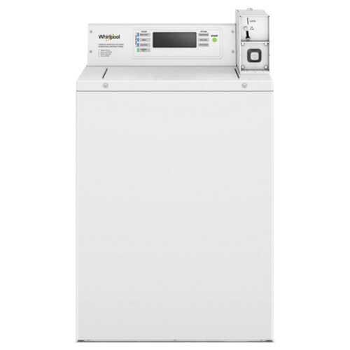 Rent to own Whirlpool - 3.3 Cu. Ft. Commercial Top-Load Washer with Factory-Installed Coin Drop and Coin Box - White