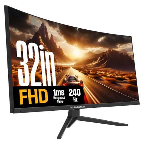 Rent to own Westinghouse - 32" Curved Gaming Monitor - Black