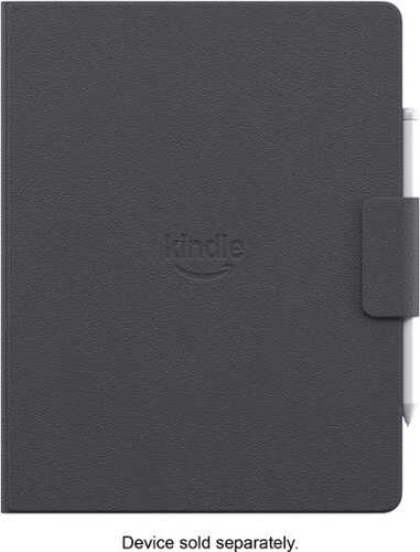 Rent to own Amazon - Kindle Scribe Executive Folio Cover with Magnetic Attach, Sleek Protective Case - Premium Leather - Graphite