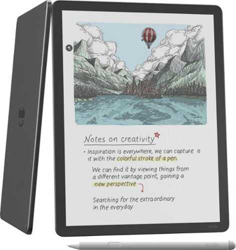 Rent to own Amazon - Kindle Scribe Colorsoft 64GB (newest model), 11” paper-like color display with front light, Thin, light, powerful - 2025 - Graphite