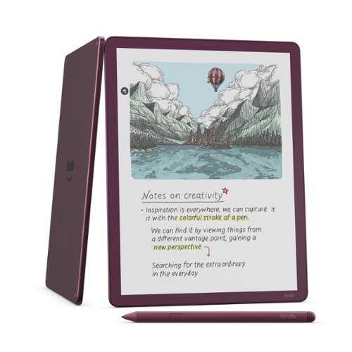 Rent to own Amazon - Kindle Scribe Colorsoft 64GB (newest model), 11” paper-like color display with front light, Thin, light, powerful - 2025 - Fig