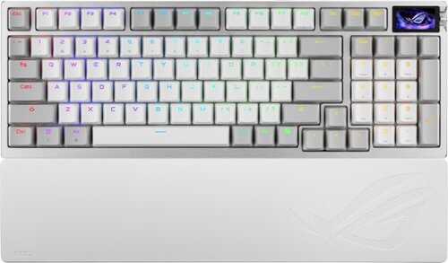Rent to own ASUS - ROG Azoth 96% Wireless Magnetic Hall Effect RGB Gaming Keyboard with Hot-Swappable ROG HFX V2 Switches - White
