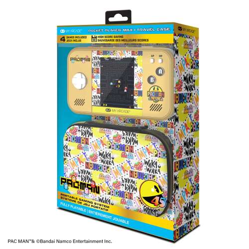 Rent to own Pac-Man 45th Anniversary Pocket Player Max Portable Handheld Gaming System