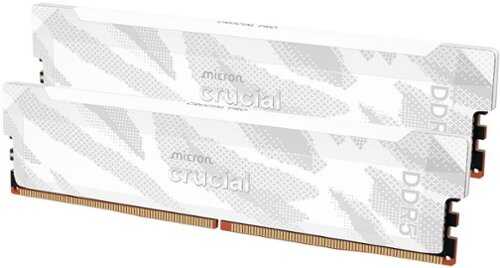 Rent to own Crucial - Pro Overclocking 32GB (2x16GB) DDR5 6400MHz C32 UDIMM Desktop Memory - White