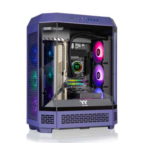 Rent to own Thermaltake - LCGS Reactor i1480F Gaming Desktop Intel Core i9-14900KF, 32GB DDR5 Memory, NVIDIA GeForce RTX 5080, 2TB NVMe M.2 - Purple