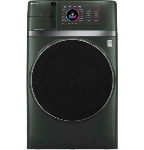 Rent to own GE Profile - UltraFast 4.8 Cu. Ft. High-Efficiency Smart Front Load Washer and Electric Dryer Combo with Ventless Heat Pump - Jade Green