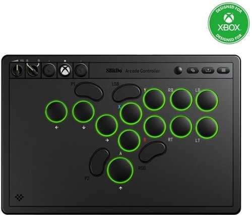 Rent to own 8BitDo - All-Button Wireless Arcade Controller for Xbox and Windows - Black