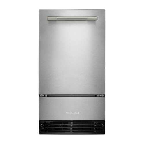 Rent to own KitchenAid - 18" 35-Lb. Ice Maker - PrintShield Stainless Finish