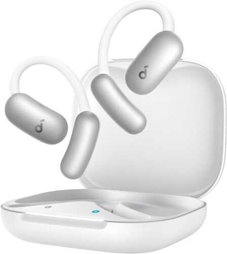 Rent to own Soundcore - by Anker AeroFit 2 A.I. Assistant Open-Ear Headphones with Real-Time Language Translation and Adjustable Ear Hooks - Pearl White