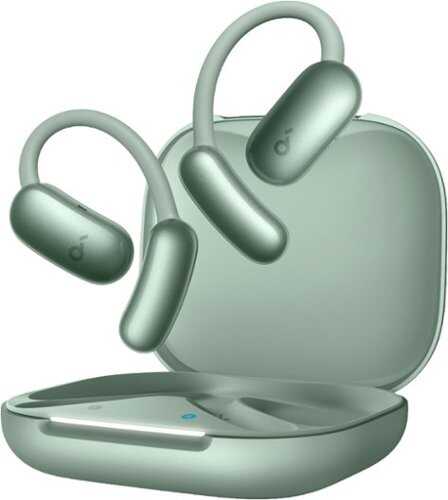 Rent to own Soundcore - by Anker AeroFit 2 A.I. Assistant Open-Ear Bluetooth Headphones with Real-Time Translation and Adjustable Ear Hooks - Sage Green