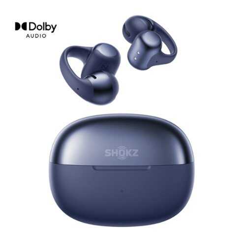 Rent to own Shokz - OpenDots ONE Open-Ear Clip-On True Wireless Bluetooth Earbuds - Navy Blue